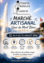 Marché artisanal Genève 2026.