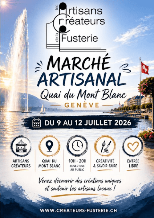 Marché artisanal Genève 2026.
